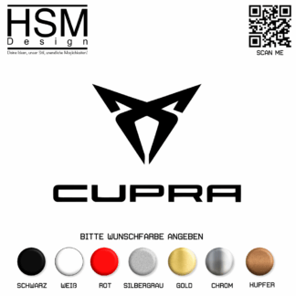 Cupra Aufkleber – 10 cm – sportlicher Sticker mit Logo für Auto, Motorrad & Zubehör – wetterfest & UV-beständig – ideal für Tuning & Fahrzeugdeko
