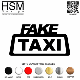 Fake Taxi Aufkleber
