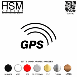 GPS Aufkleber – 5x5 cm – Hinweisaufkleber „GPS überwacht