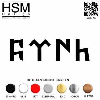Göktürk Schriftzug Aufkleber – 15 cm – historischer Türk-Völker-Sticker